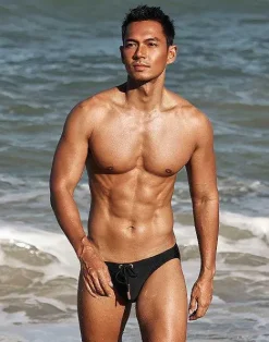 2EROS Sustainable Beachwear^V20 Core Swimwear-Black