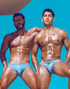 2EROS Sustainable Beachwear^V20 Core Swimwear-Faded Denim