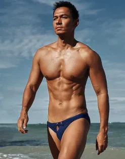 2EROS Sustainable Beachwear^V20 Core Swimwear-Navy