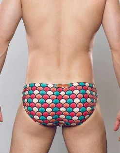 2EROS Swimwear^V20 Print Swim Brief-Retro Red