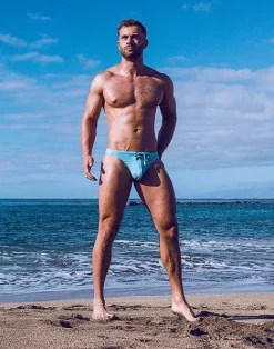 2EROS Swimwear^V80 Print Swim Thong-Nautica Green