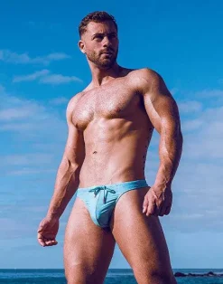 2EROS Swimwear^V80 Print Swim Thong-Nautica Green