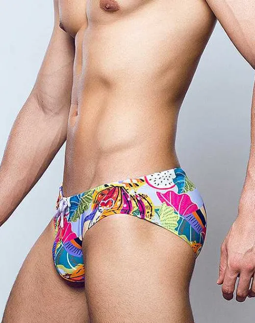 2EROS Sustainable Beachwear^V10 Print Swimwear-Aves Purple