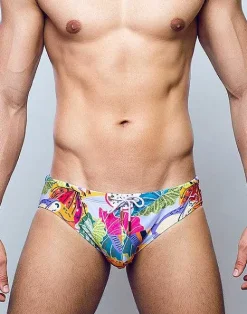 2EROS Sustainable Beachwear^V10 Print Swimwear-Aves Purple