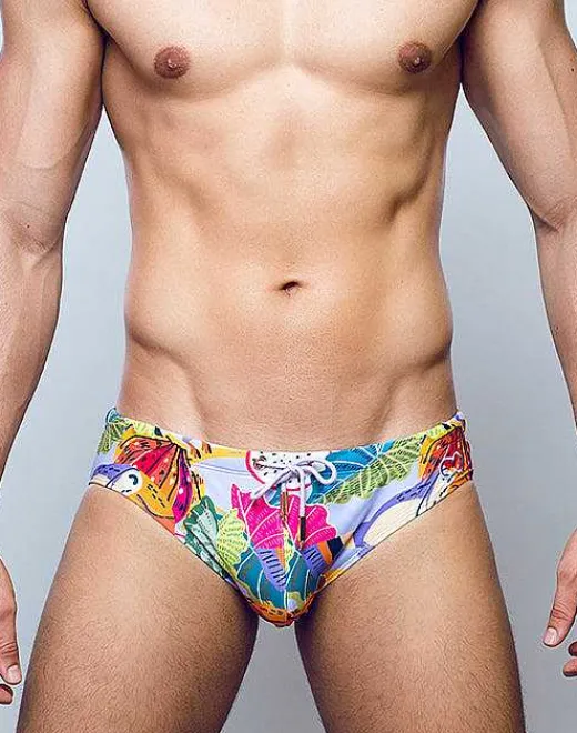 2EROS Swimwear^V10 Print Swimwear-Aves Purple
