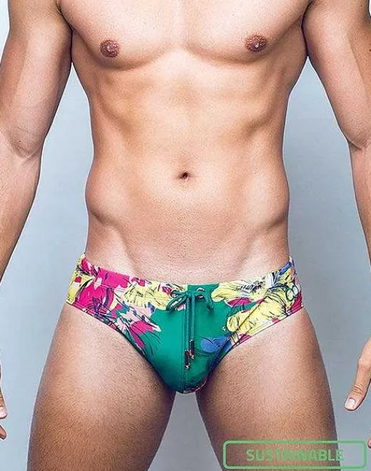 2EROS Sustainable Beachwear^V10 Print Swimwear-Fleur