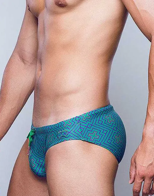 2EROS Swimwear^V10 Print Swimwear-Jade