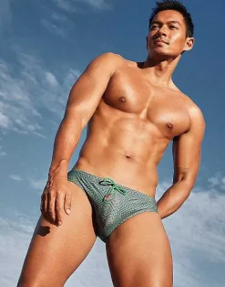 2EROS Swimwear^V10 Print Swimwear-Jade