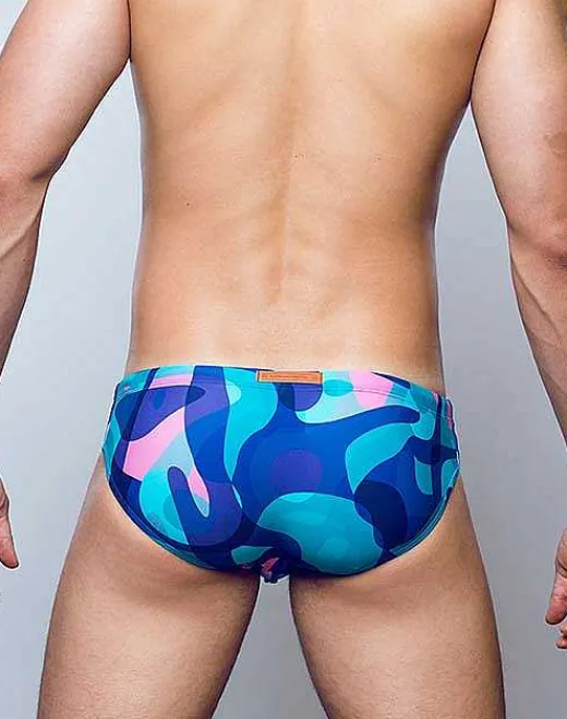 2EROS Swimwear^V10 Print Swimwear-Kai Blue