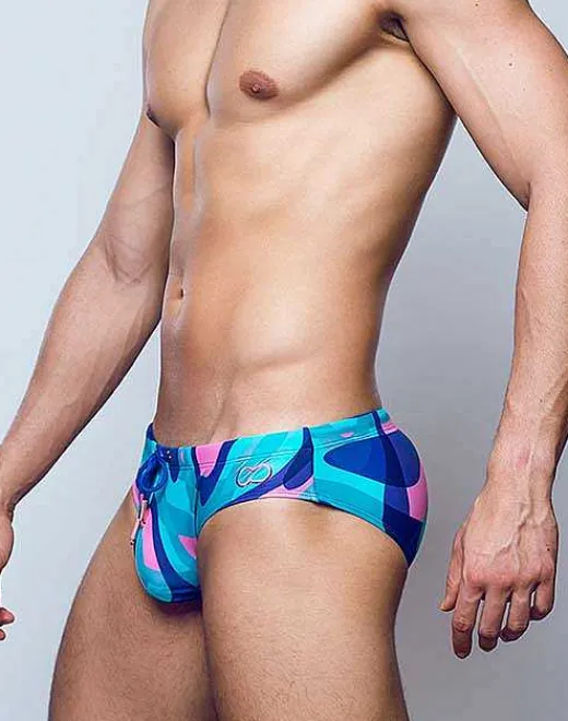 2EROS Swimwear^V10 Print Swimwear-Kai Blue