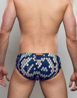 2EROS Sustainable Beachwear^V10 Print Swimwear-Python