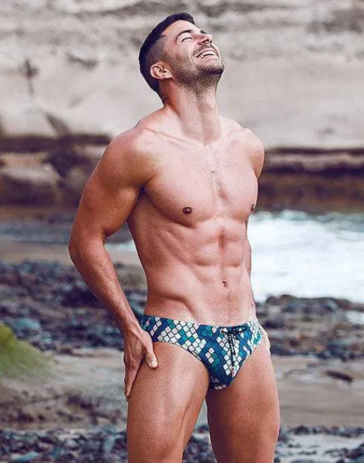 2EROS Sustainable Beachwear^V10 Print Swimwear-Python