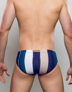 2EROS Sustainable Beachwear^V10 Print Swimwear-Stripes