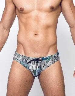 2EROS Sustainable Beachwear^V10 Print Swimwear-Torch