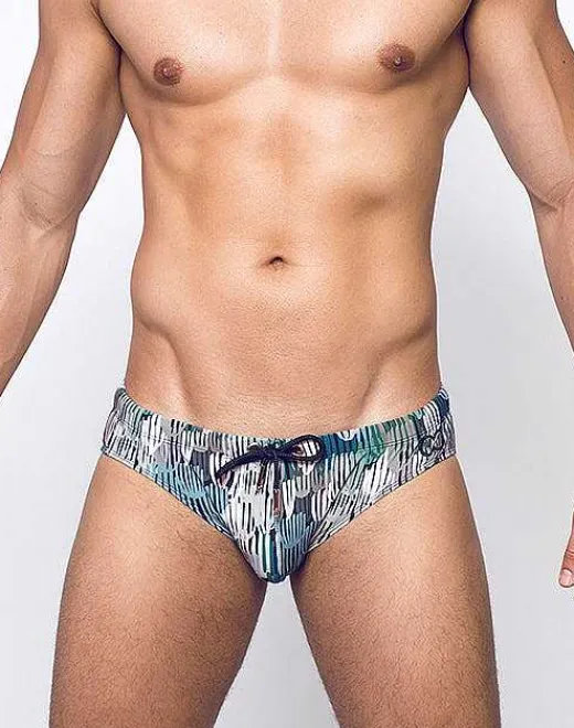 2EROS Sustainable Beachwear^V10 Print Swimwear-Torch