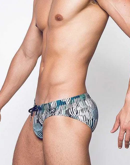 2EROS Sustainable Beachwear^V10 Print Swimwear-Torch