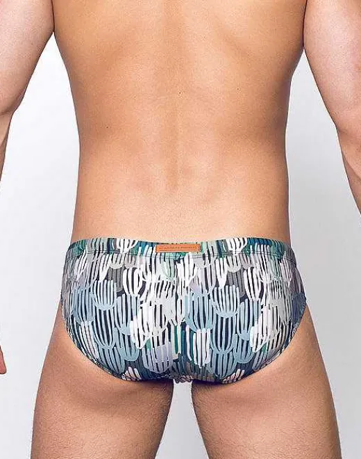 2EROS Sustainable Beachwear^V10 Print Swimwear-Torch