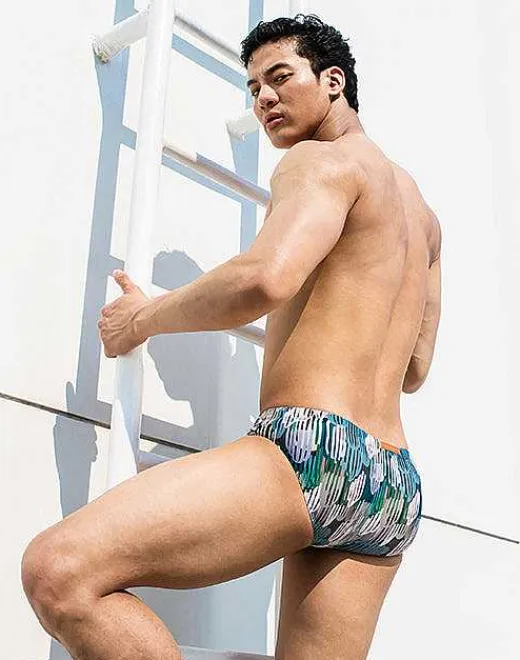 2EROS Sustainable Beachwear^V10 Print Swimwear-Torch