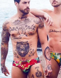 2EROS Swimwear^V10 Print Swimwear-Waratah