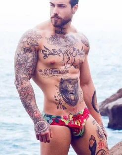 2EROS Swimwear^V10 Print Swimwear-Waratah
