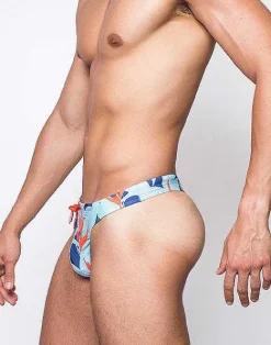 2EROS Swimwear^V80 Print Thong-Caribbean Twist
