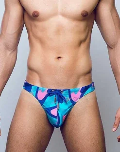 2EROS Sustainable Beachwear^V80 Swim Thong-Kai Blue
