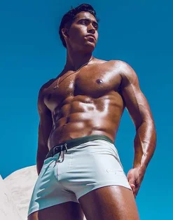 2EROS Swimwear^V65 Swim Trunks-Kombu Green/Moonbeam
